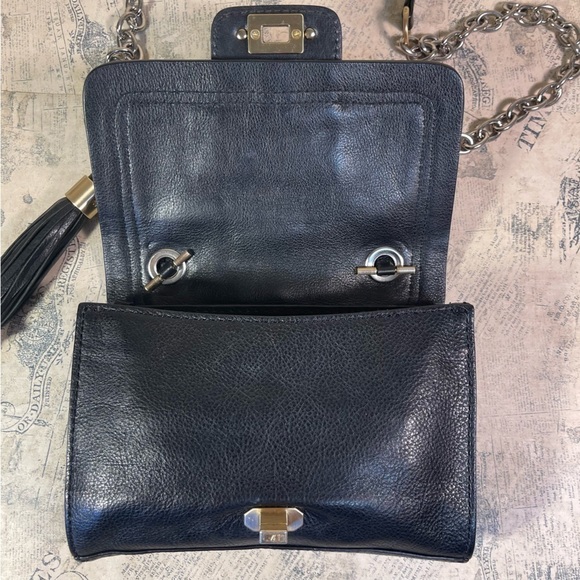 DIANE VON FURSTENBERG MINI HARPER LEATHER CROSSBODY BAG - Picture 8 of 13